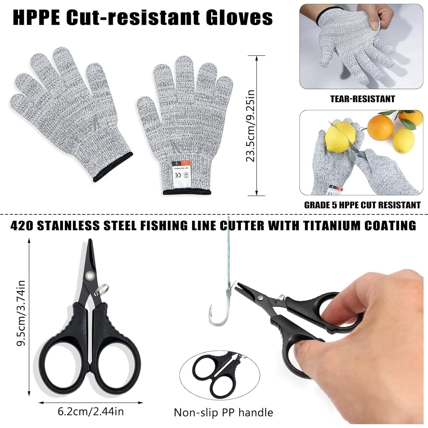 Juego de 10 Cuchillos para Filetear GPUSFAK - Acero Inoxidable