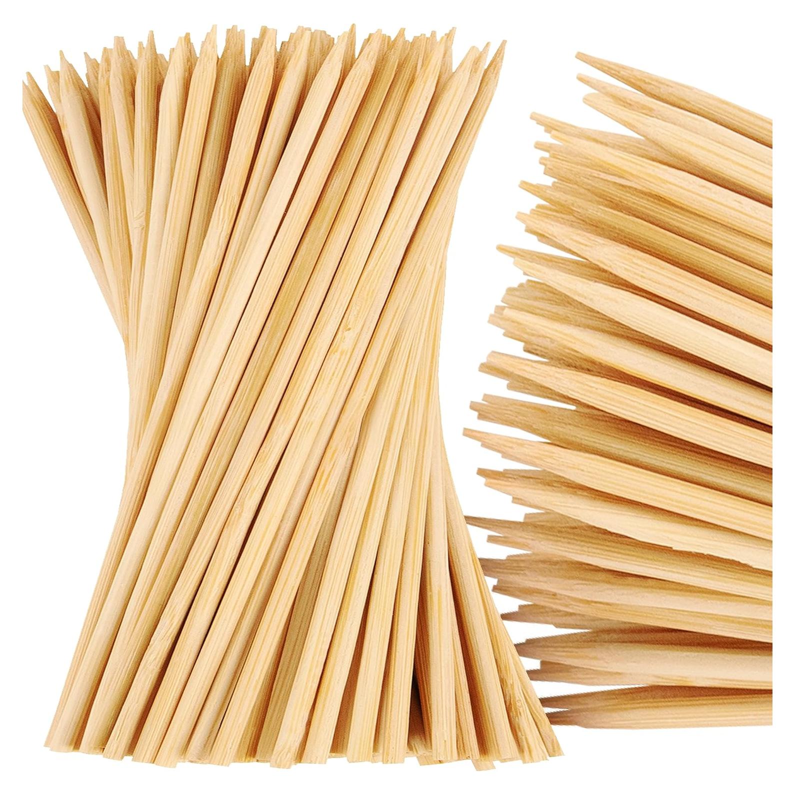 Pinchos de Bambú MalloMe 15 cm 100 pcs 4mm para BBQ