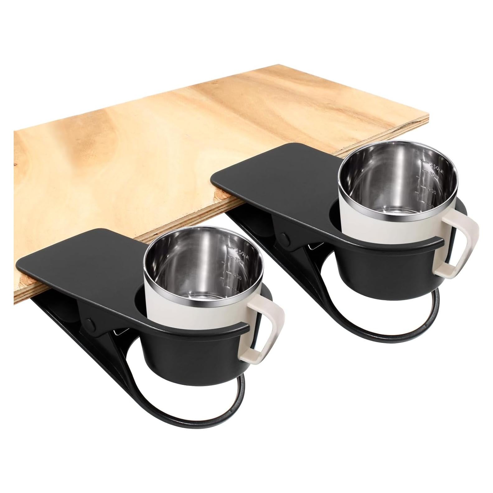 Soporte para vaso 2 en 1 Jiozermi Negro para escritorio y silla