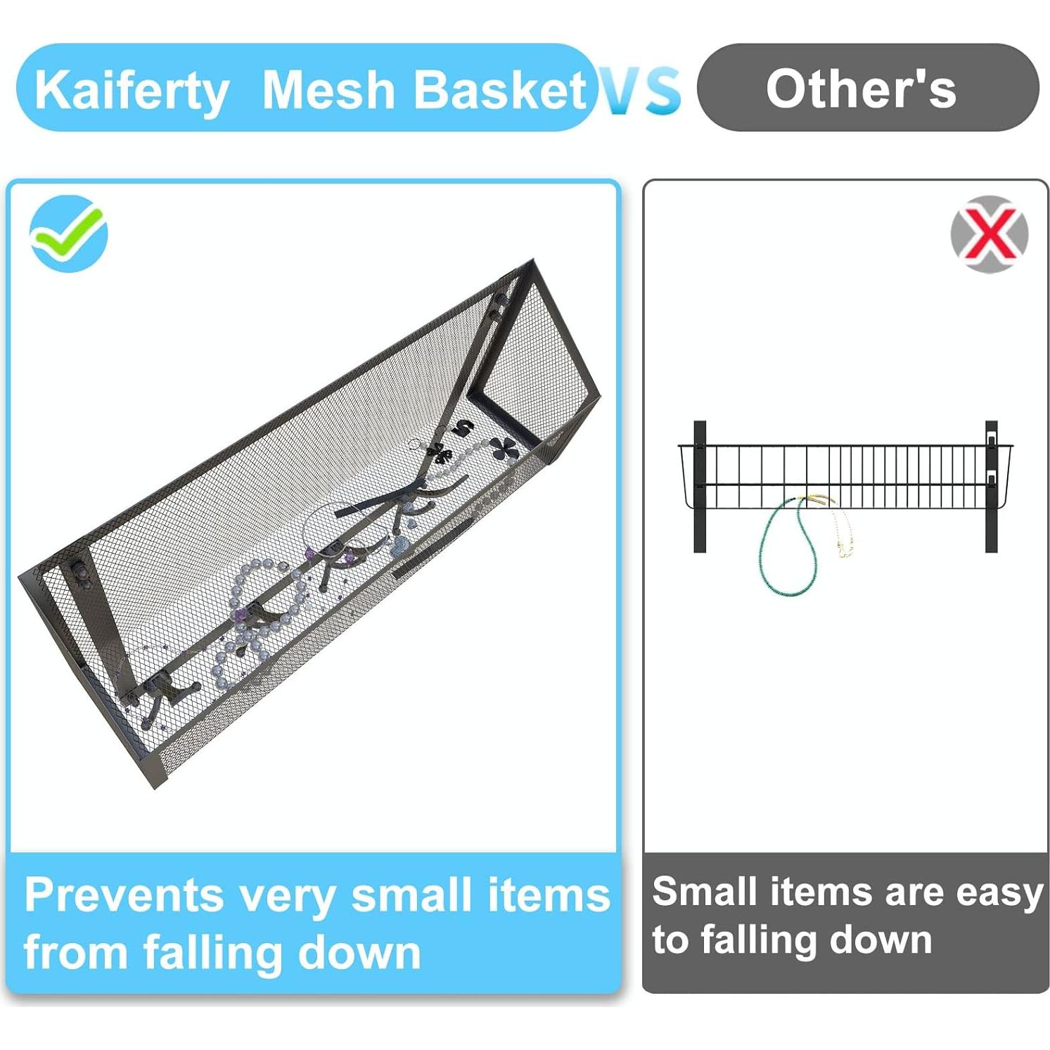 Perchero sobre la puerta Kaiferty 2 niveles negro acero inoxidable