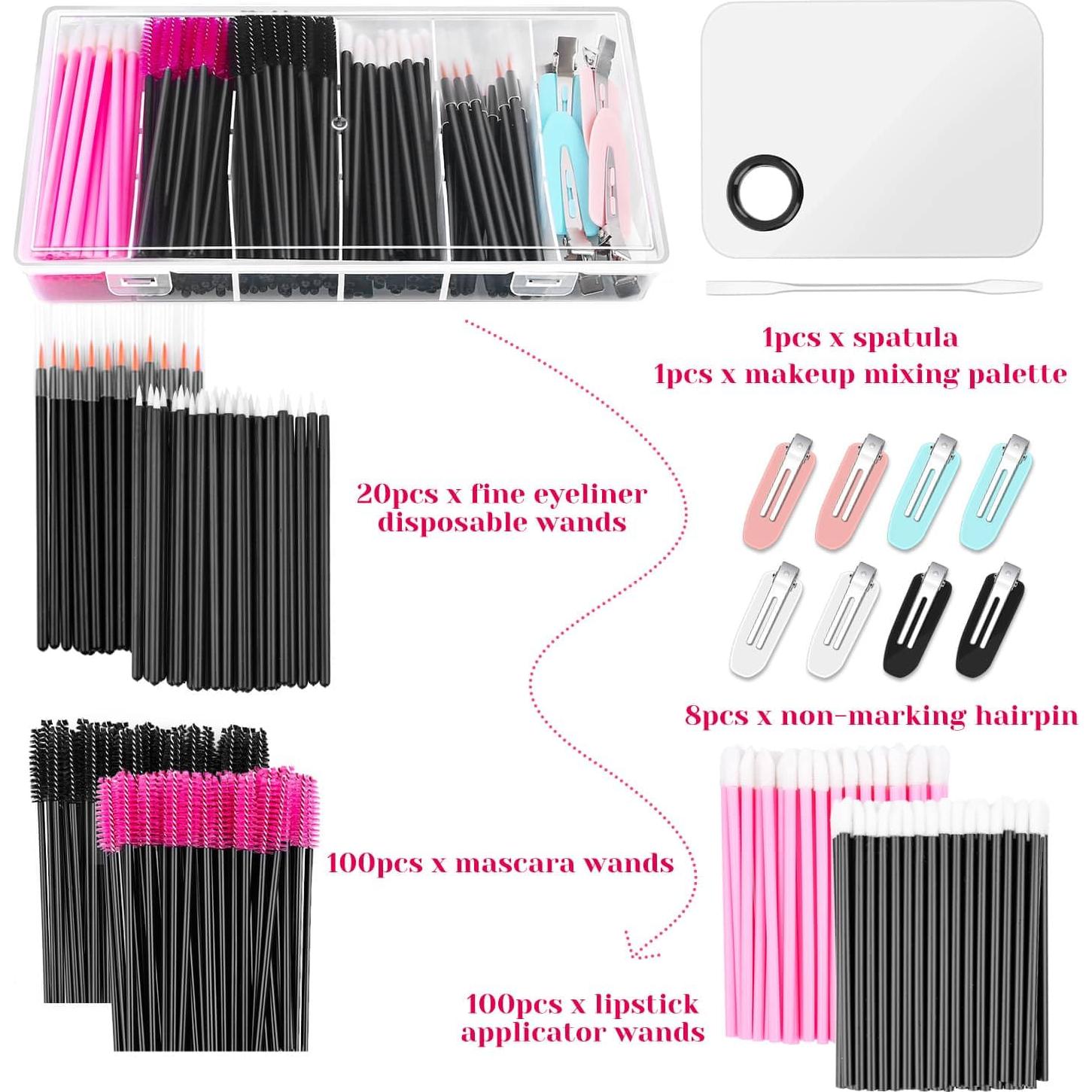 Kit de Maquillaje Shynek con Bandeja y Accesorios Desechables