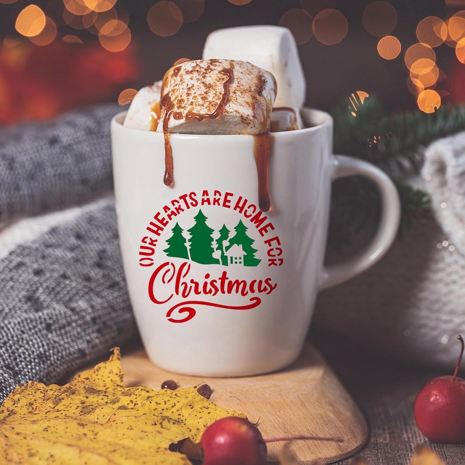 Kit de Plantillas Navideñas Reutilizables 60 Piezas 7.62cm