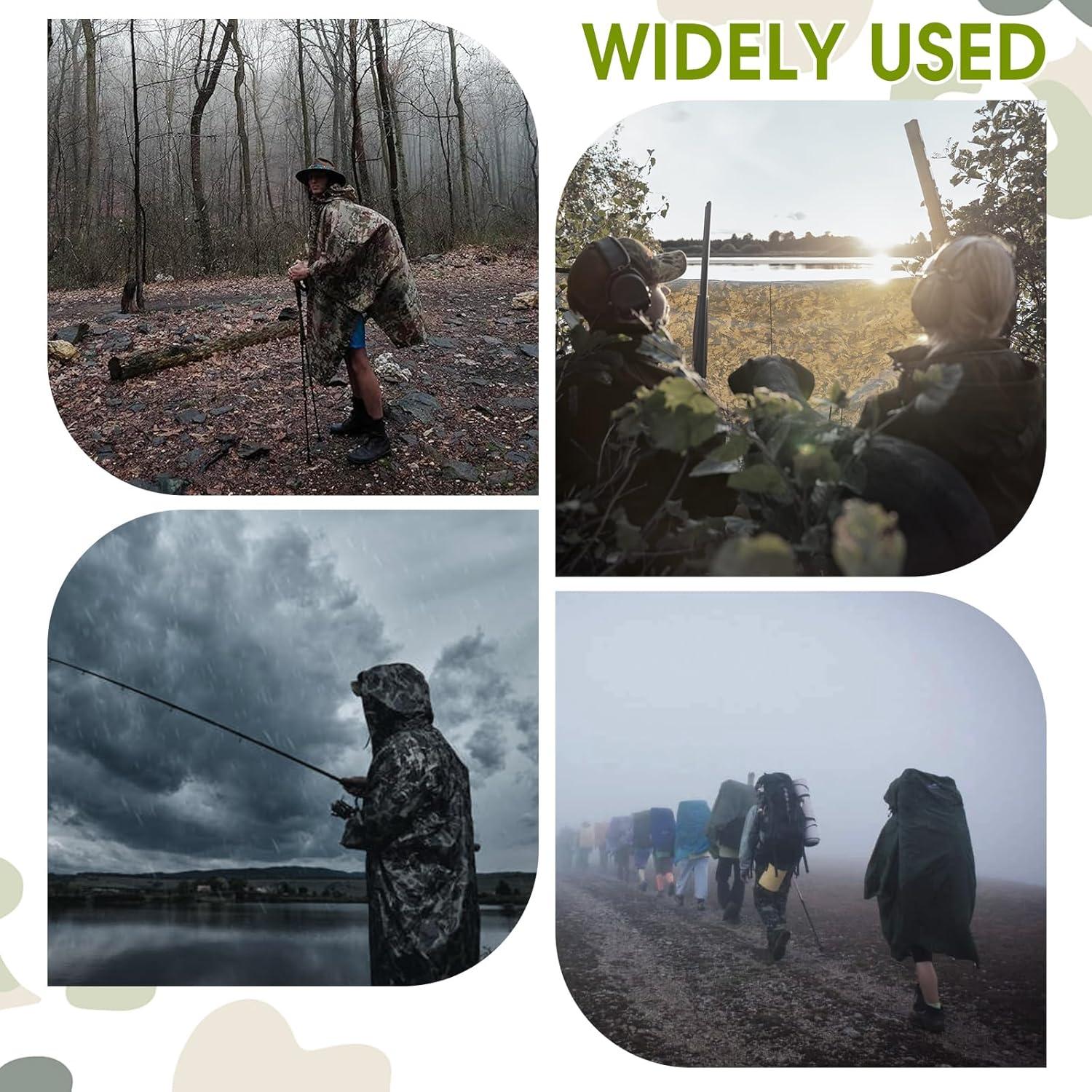 Poncho de Lluvia Camohute Multicam Impermeable Extra Grande