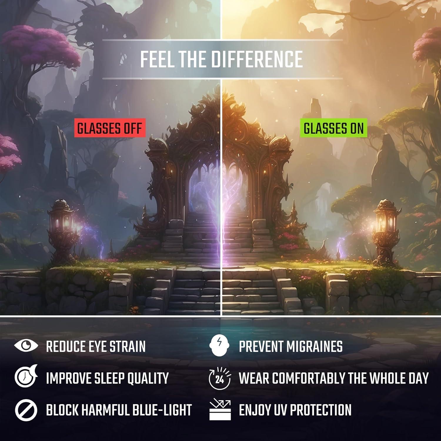 Gafas de luz azul Gaoye para mujer - 99% bloqueo UV400