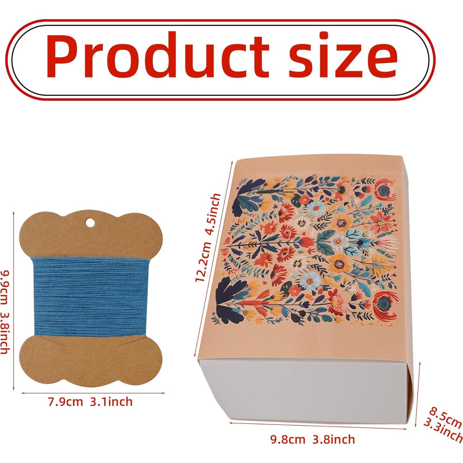 Kit de Hilo de Bordado de Lana Connimonet 50m x 20 Colores