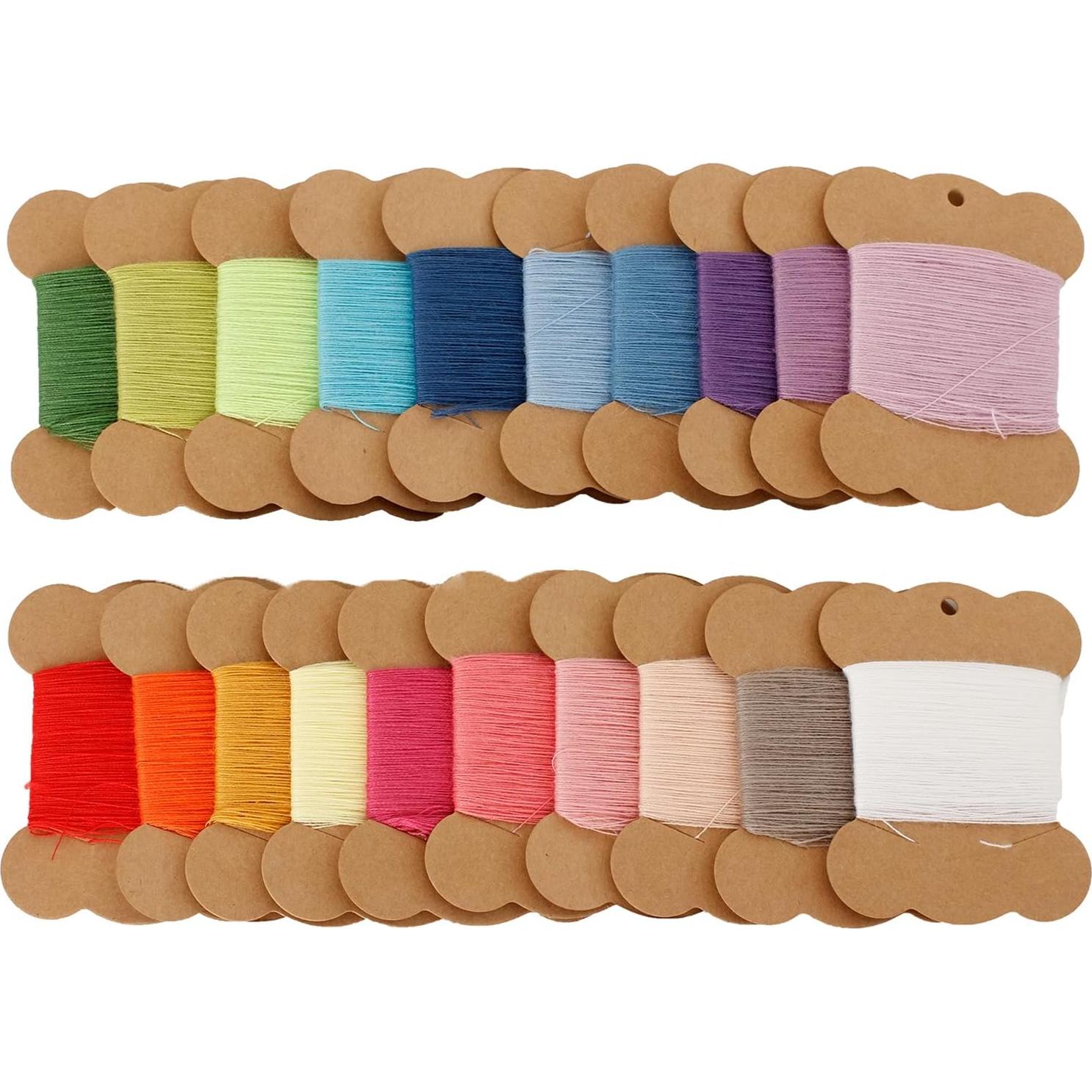 Kit de Hilo de Bordado de Lana Connimonet 50m x 20 Colores