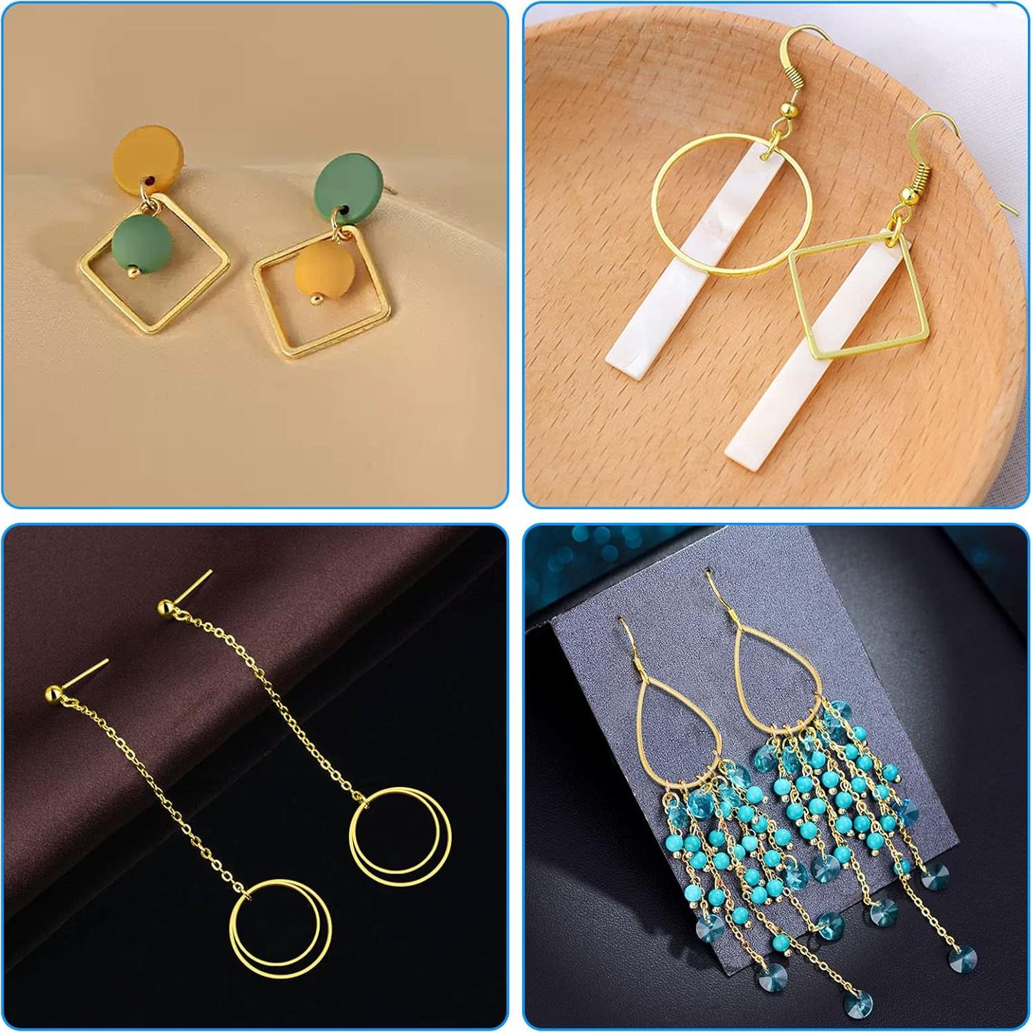 120 Aros para Pendientes Ximalun - Hipoalergénicos Dorados