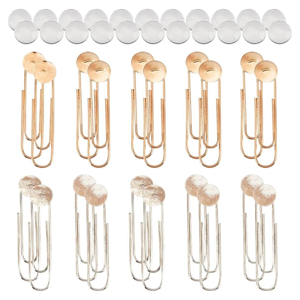 NBEADS 20 Juegos de Marcadores DIY Platino y Oro Claro