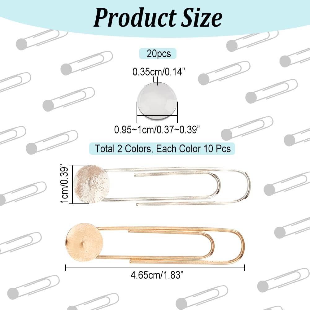 NBEADS 20 Juegos de Marcadores DIY Platino y Oro Claro