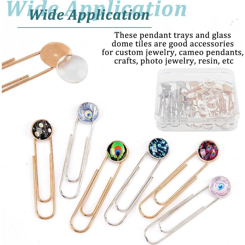 NBEADS 20 Juegos de Marcadores DIY Platino y Oro Claro