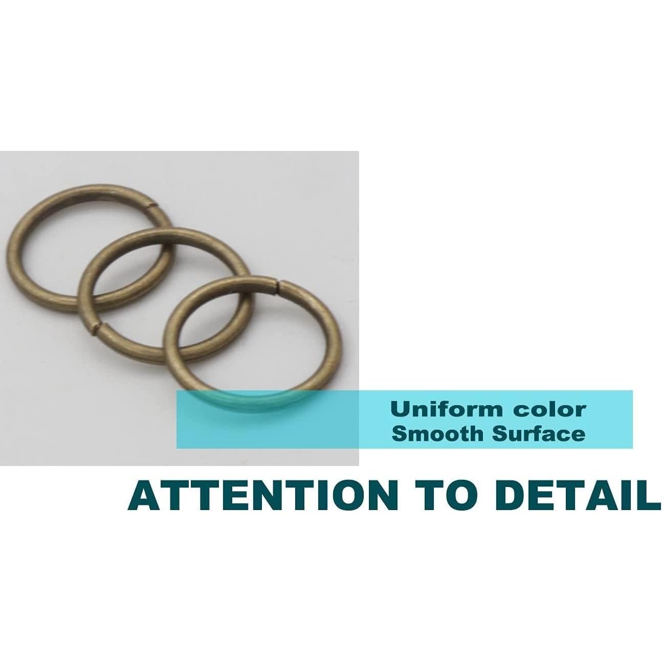 100 Anillas Abiertas 18mm Bronce Auvoau para Joyería DIY