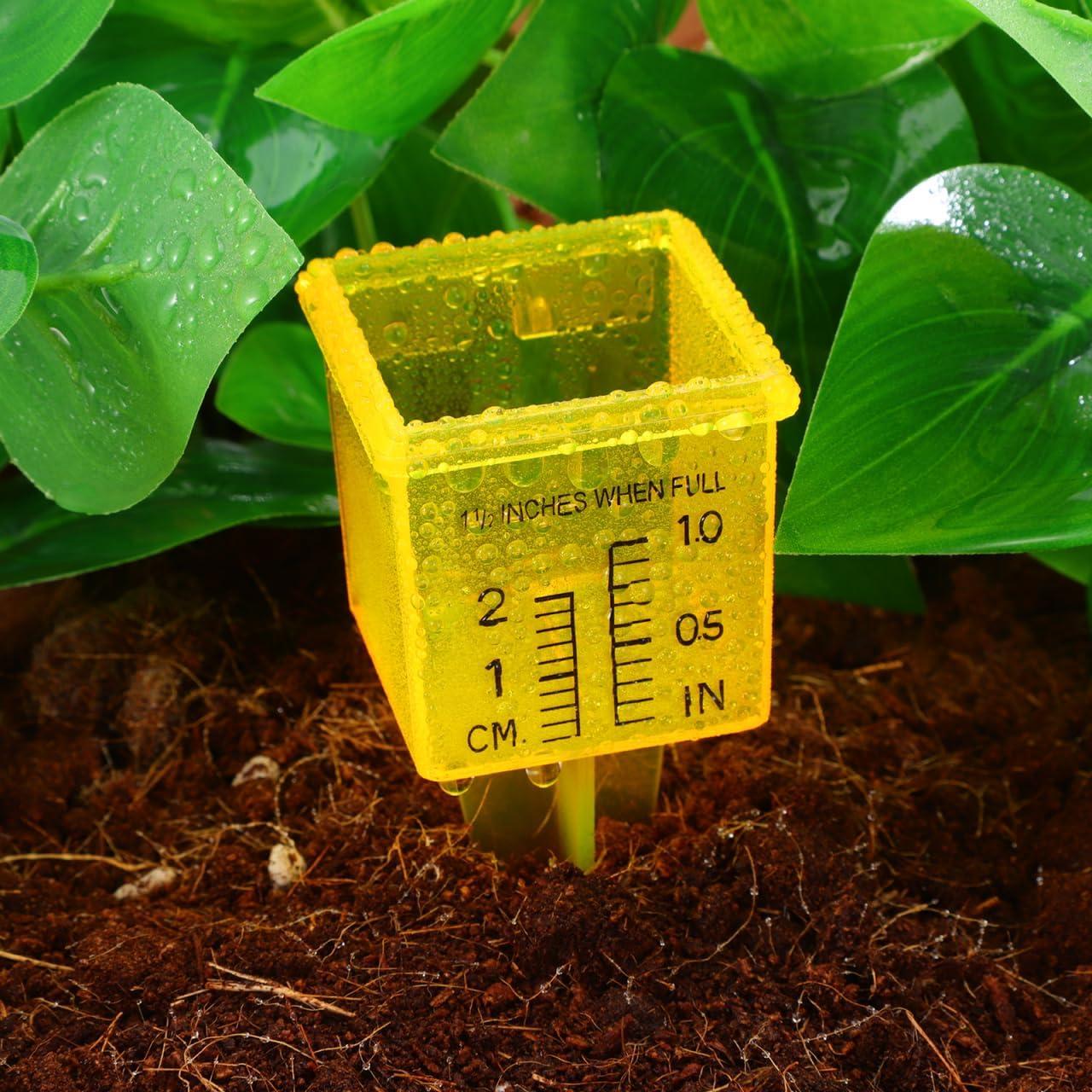 Pluviómetro Exterior Operitacx 3pcs Medidor de Agua Jardín