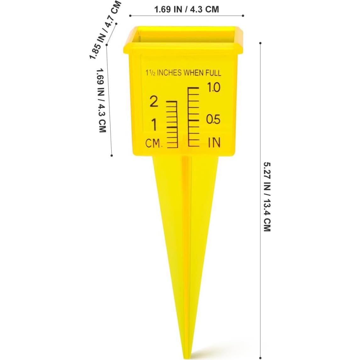 Pluviómetro Exterior Operitacx 3pcs Medidor de Agua Jardín