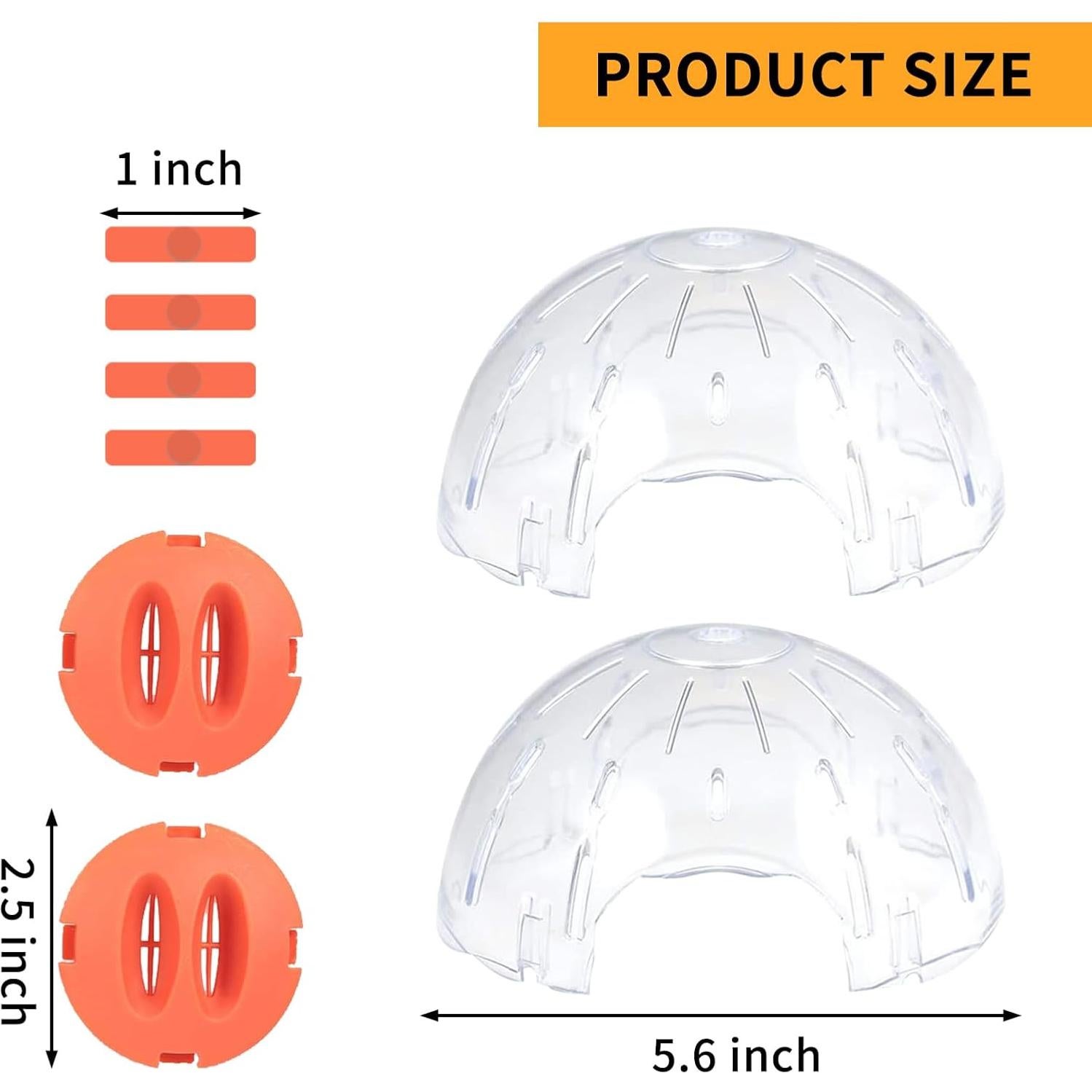 Bola de Ejercicio para Hámster Andiker 14cm Naranja Transpirable