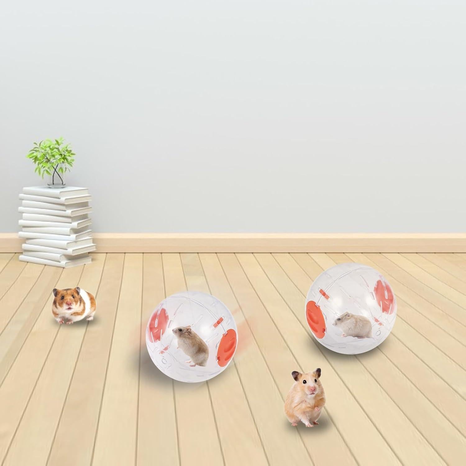 Bola de Ejercicio para Hámster Andiker 14cm Naranja Transpirable