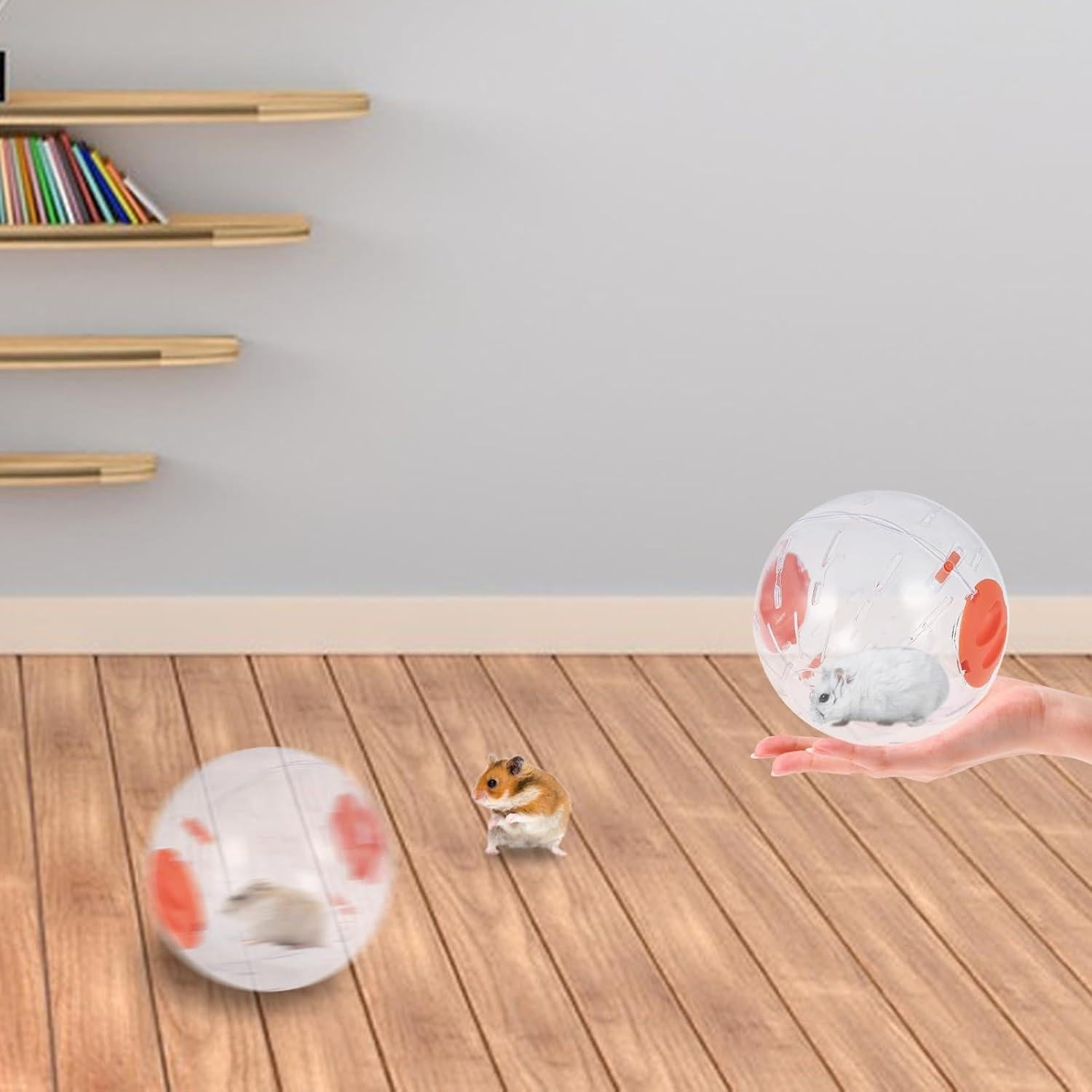 Bola de Ejercicio para Hámster Andiker 14cm Naranja Transpirable