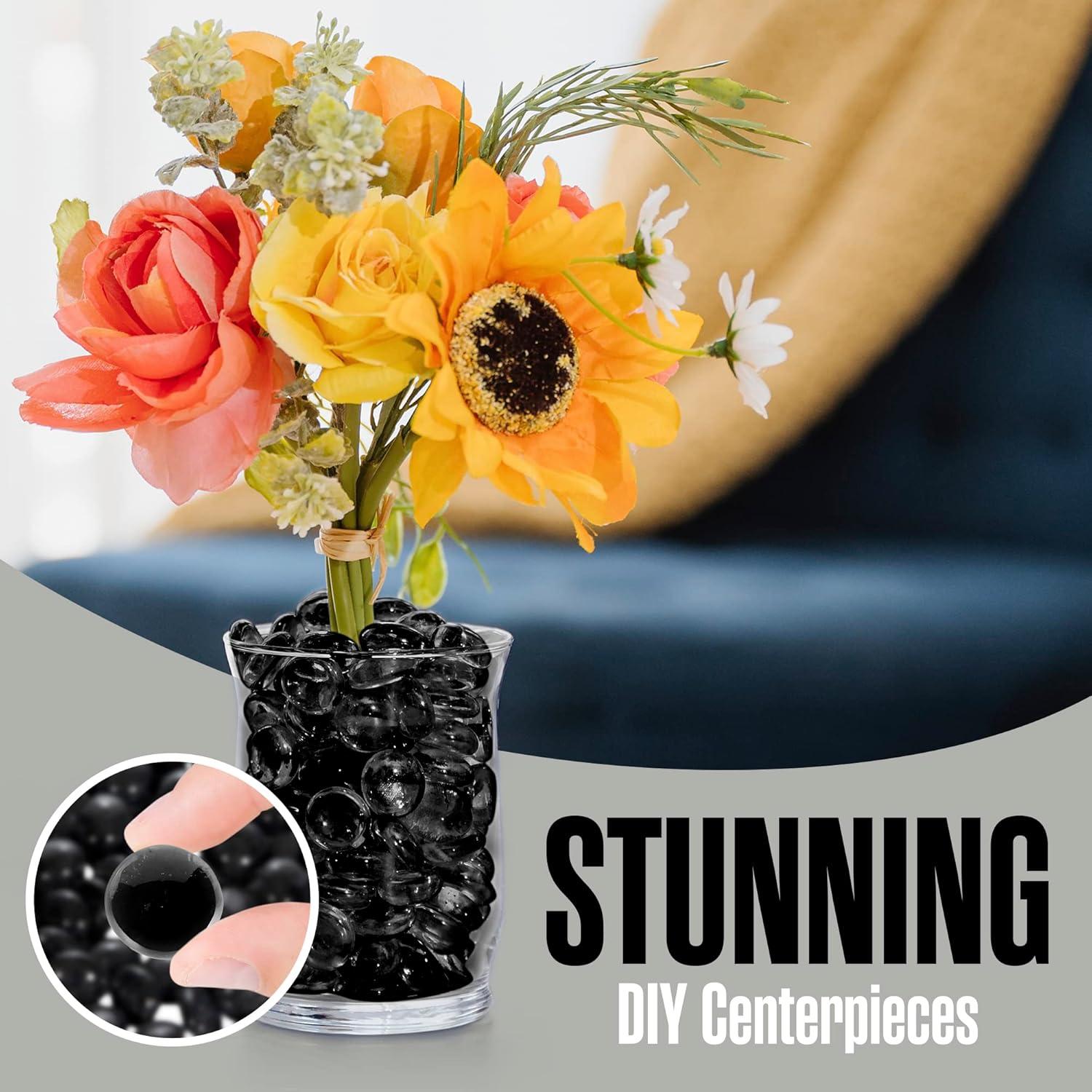 Canicas de vidrio decorativas Houseables 2.27 kg negras