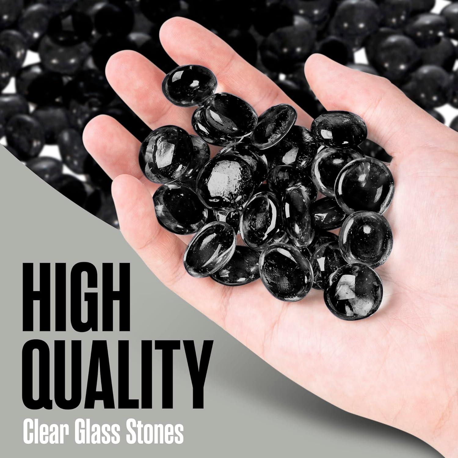 Canicas de vidrio decorativas Houseables 2.27 kg negras