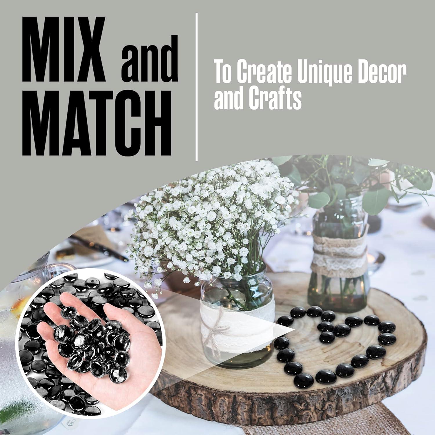 Canicas de vidrio decorativas Houseables 2.27 kg negras