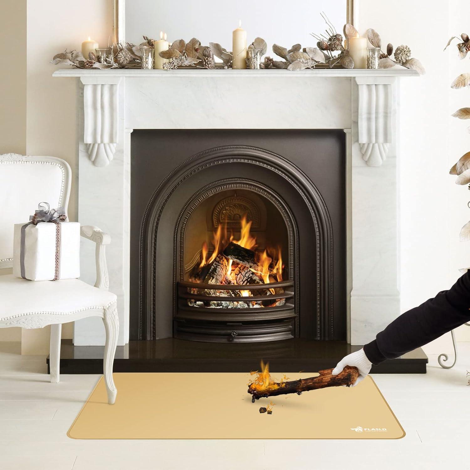 Alfombra Protectora Resistente al Fuego FLASLD 61x107 cm