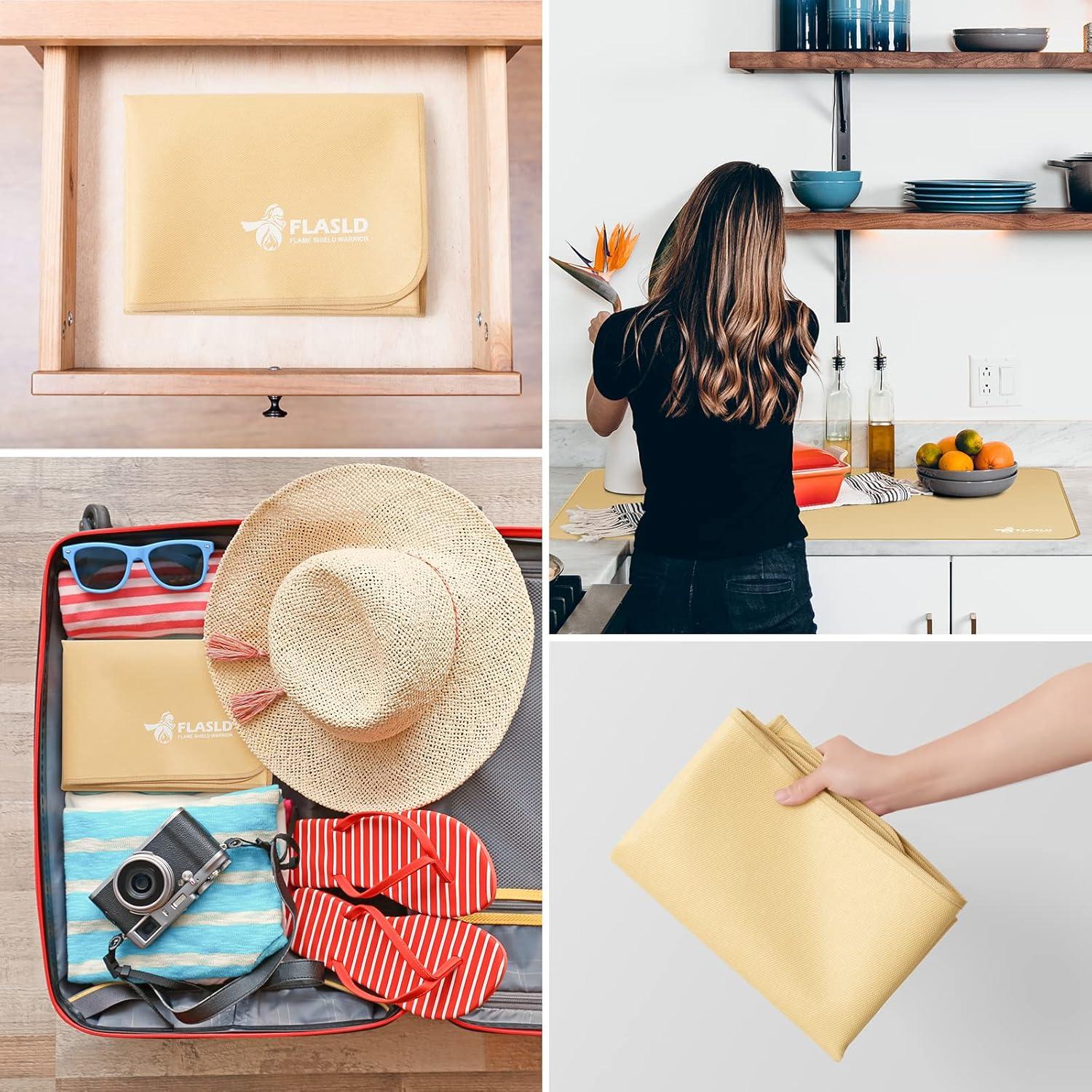 Alfombra Protectora Resistente al Fuego FLASLD 61x107 cm