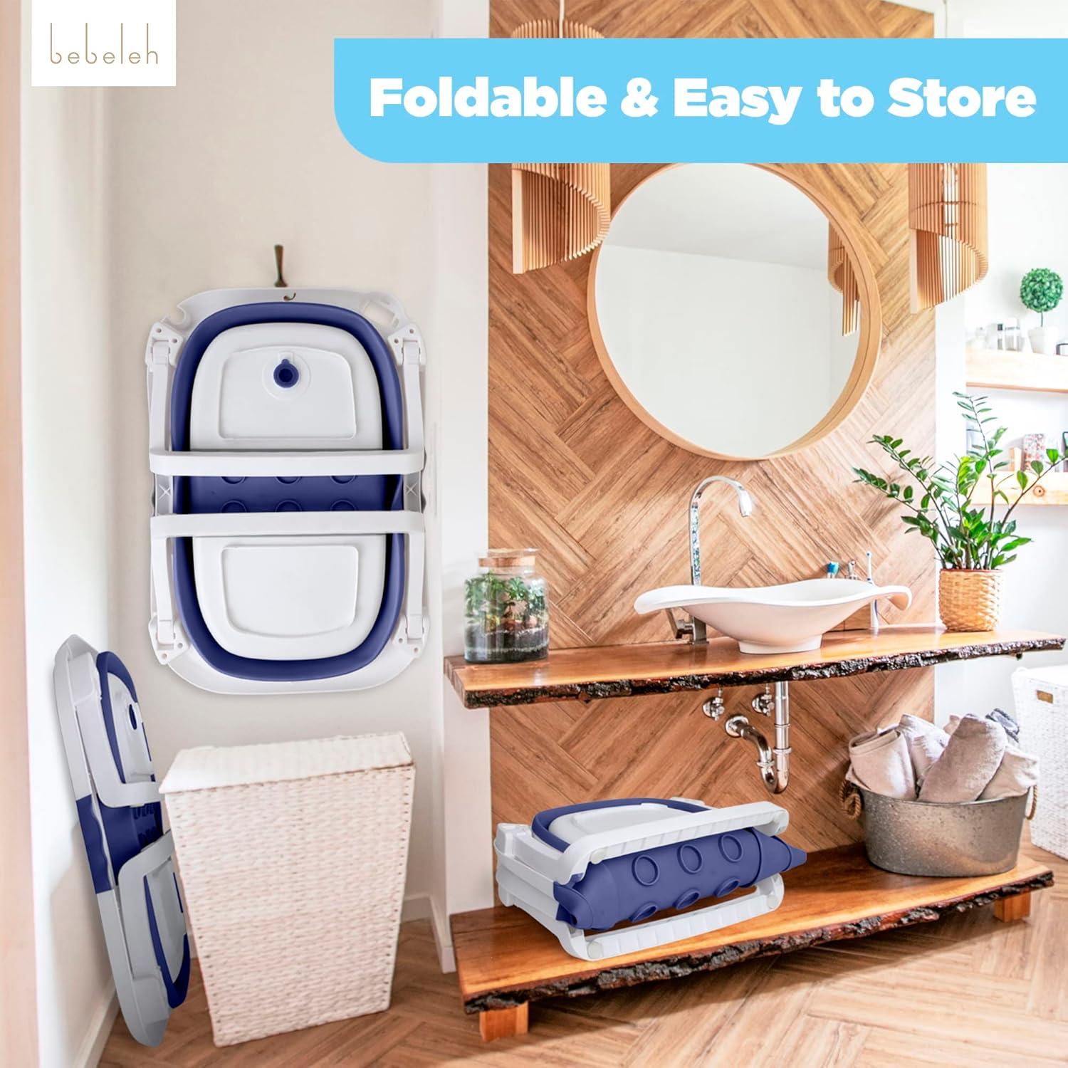 Bañera Plegable Bebeleh para Bebés 0-24 Meses Azul