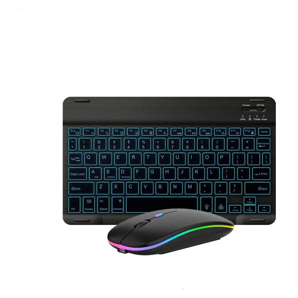 Combo Teclado y Ratón Bluetooth Guiheng Negro - Retroiluminado