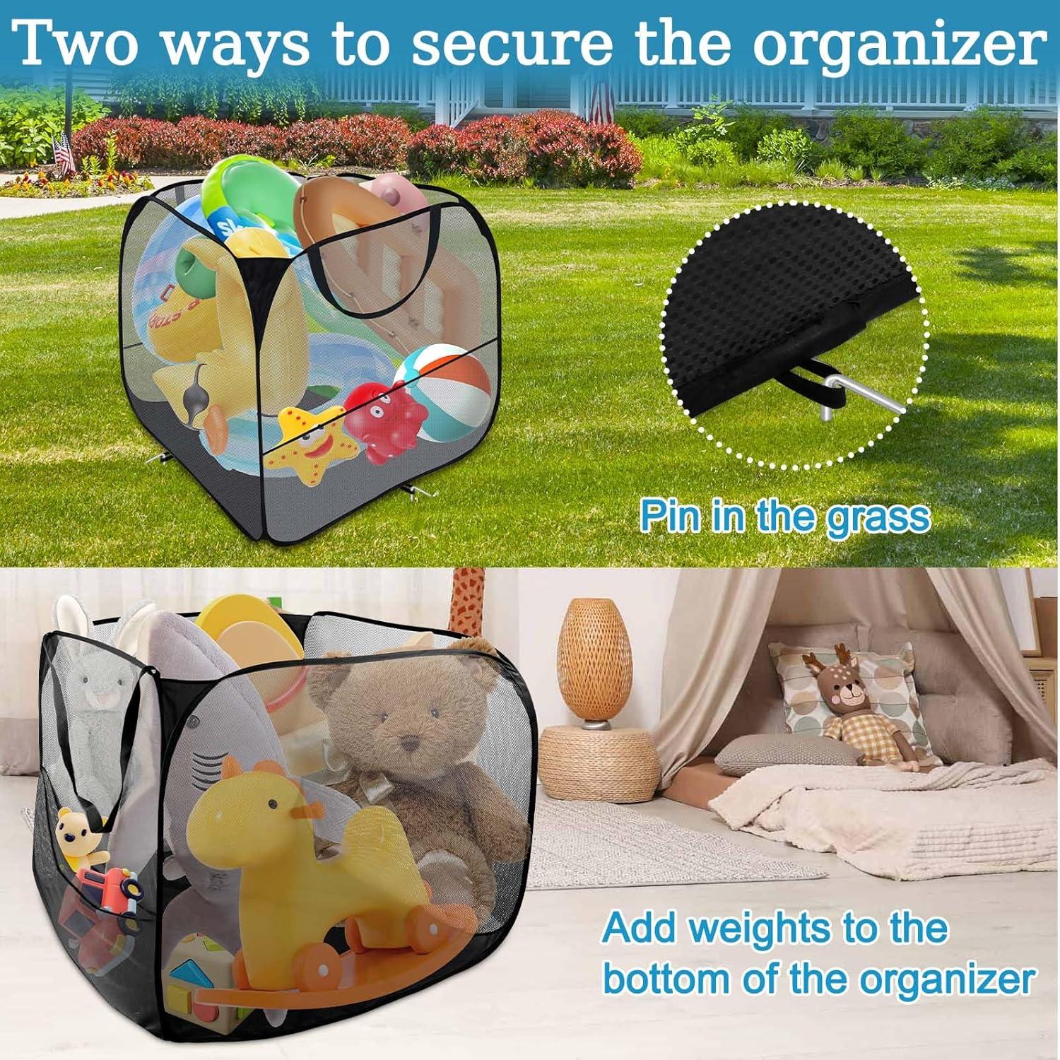 Contenedor de Almacenamiento de Juguetes de Piscina Feoang 81x81x76cm