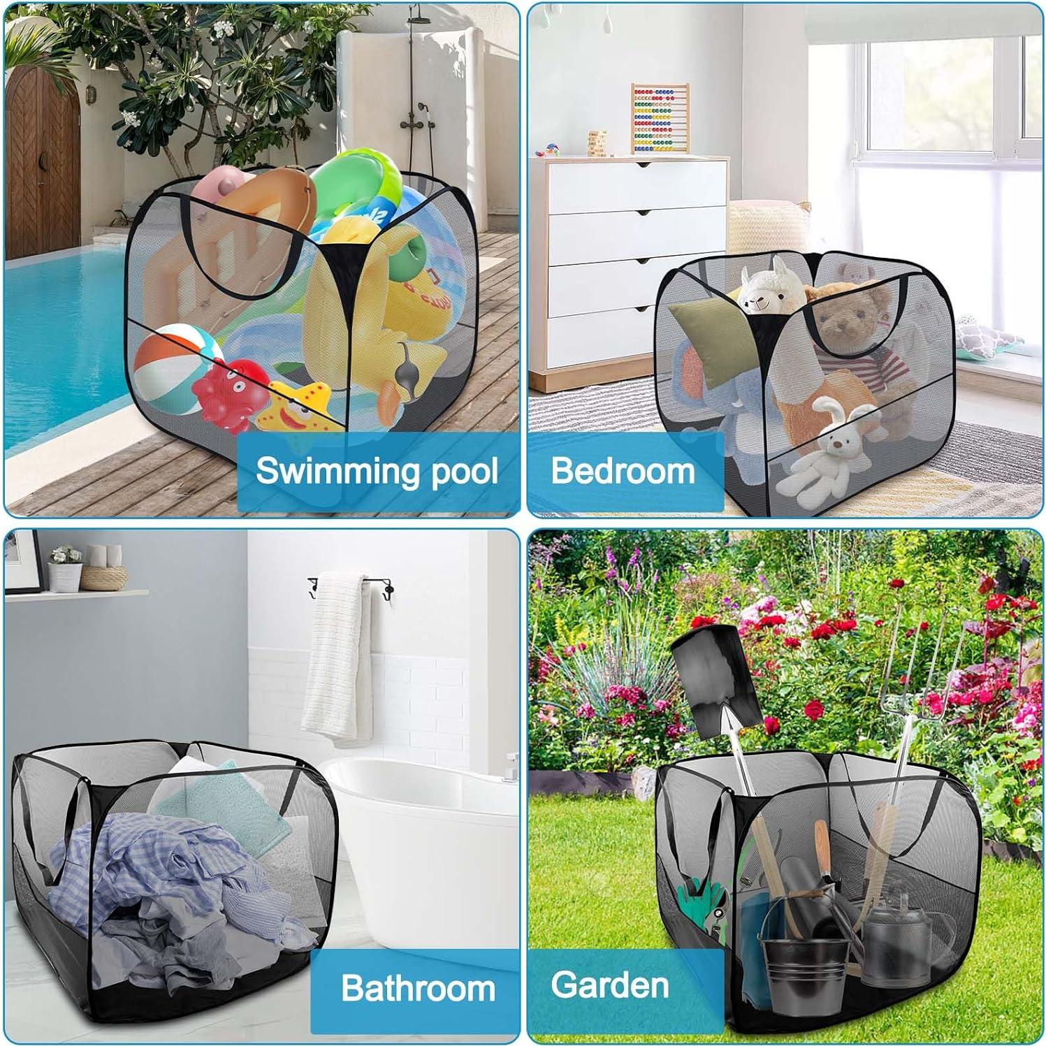 Contenedor de Almacenamiento de Juguetes de Piscina Feoang 81x81x76cm