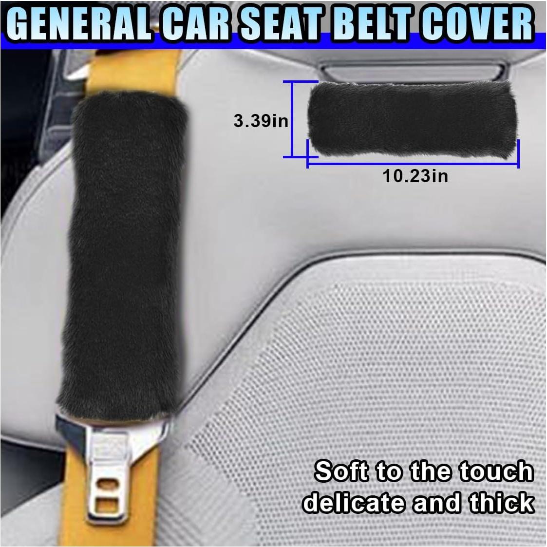 Juego de Accesorios de Coche Esponjoso LHDOS 10PCS Negro