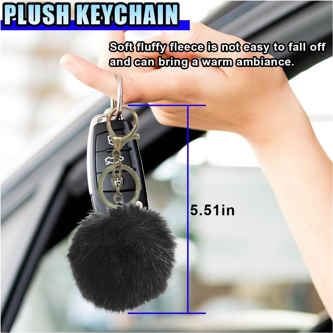 Juego de Accesorios de Coche Esponjoso LHDOS 10PCS Negro