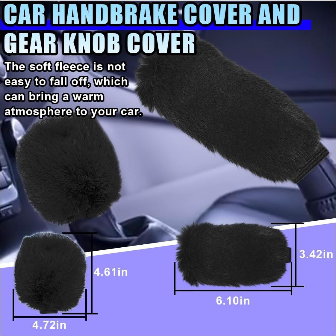 Juego de Accesorios de Coche Esponjoso LHDOS 10PCS Negro