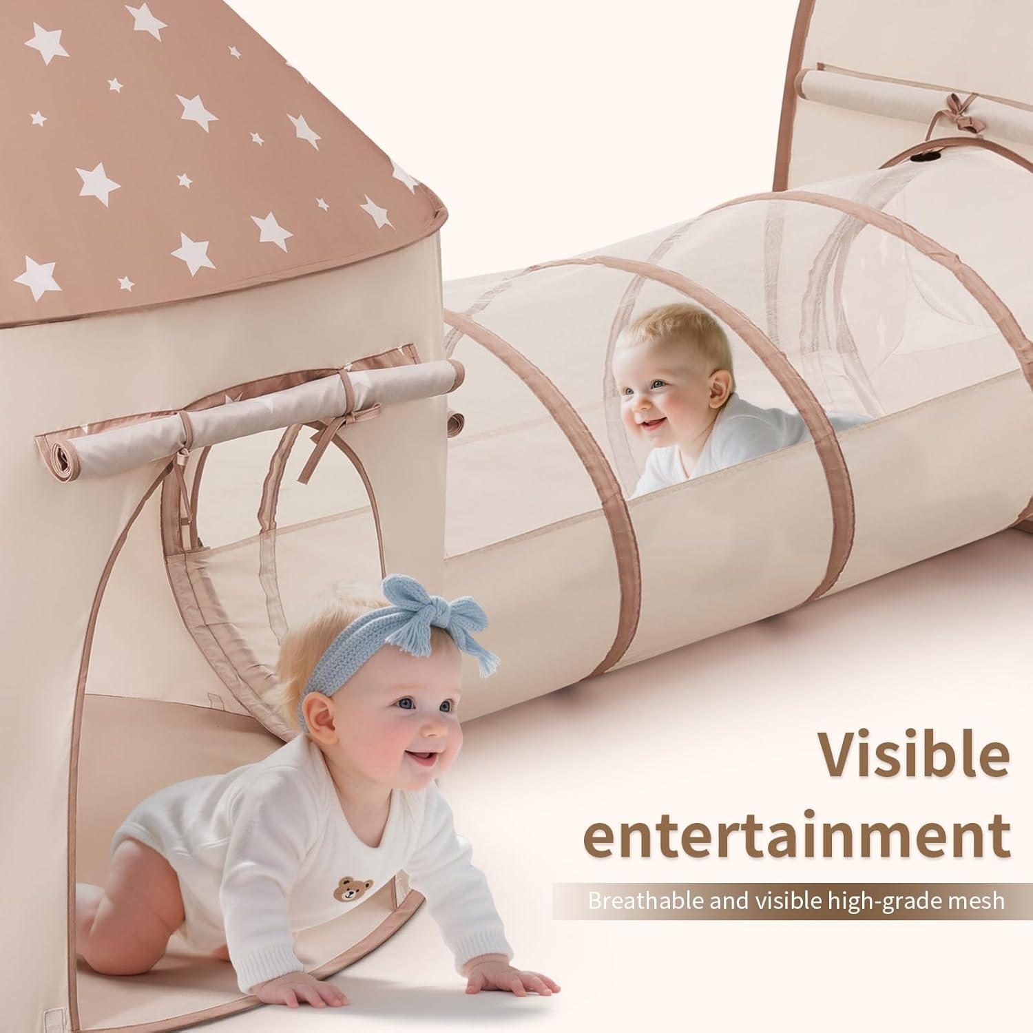 Tienda de Juegos Sumbababy con Túnel y Piscina de Pelotas