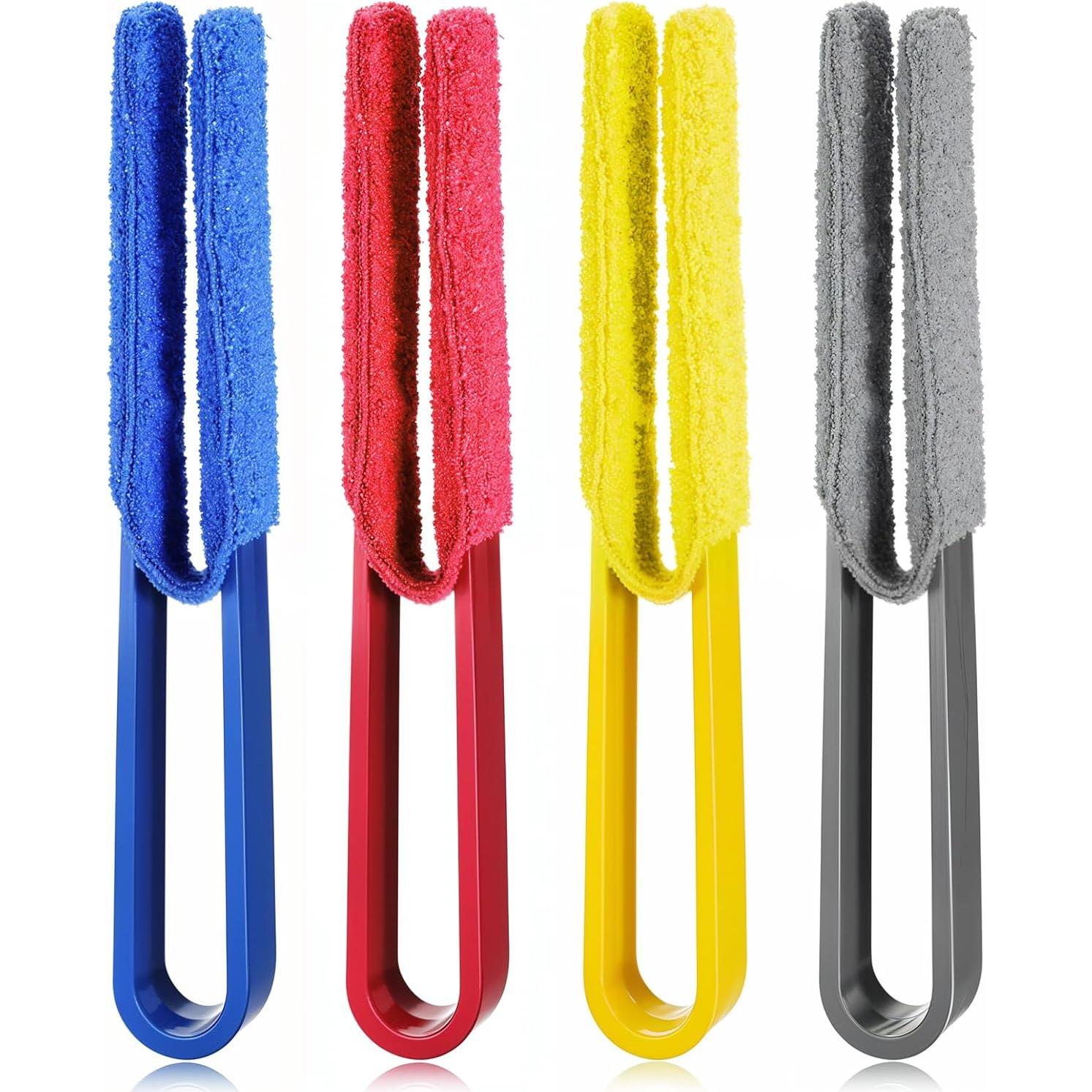 Limpiador de Persianas Dimeho - Cepillo Duster 4 Pcs Microfibra