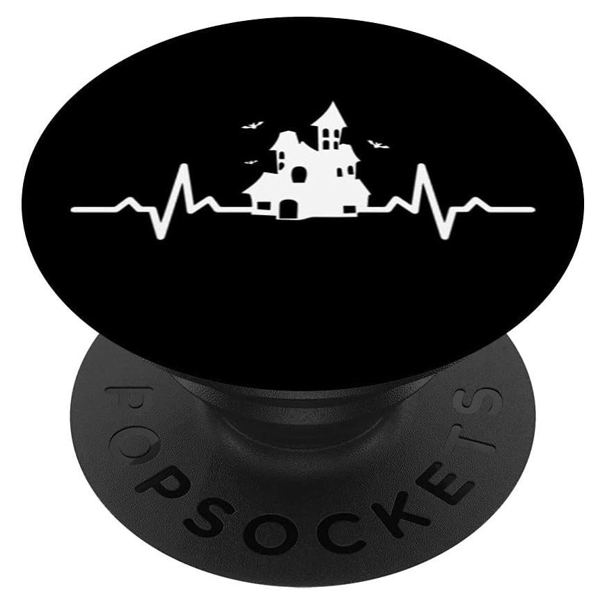 PopSockets PopGrip Halloween Murciélago Negro Intercambiable