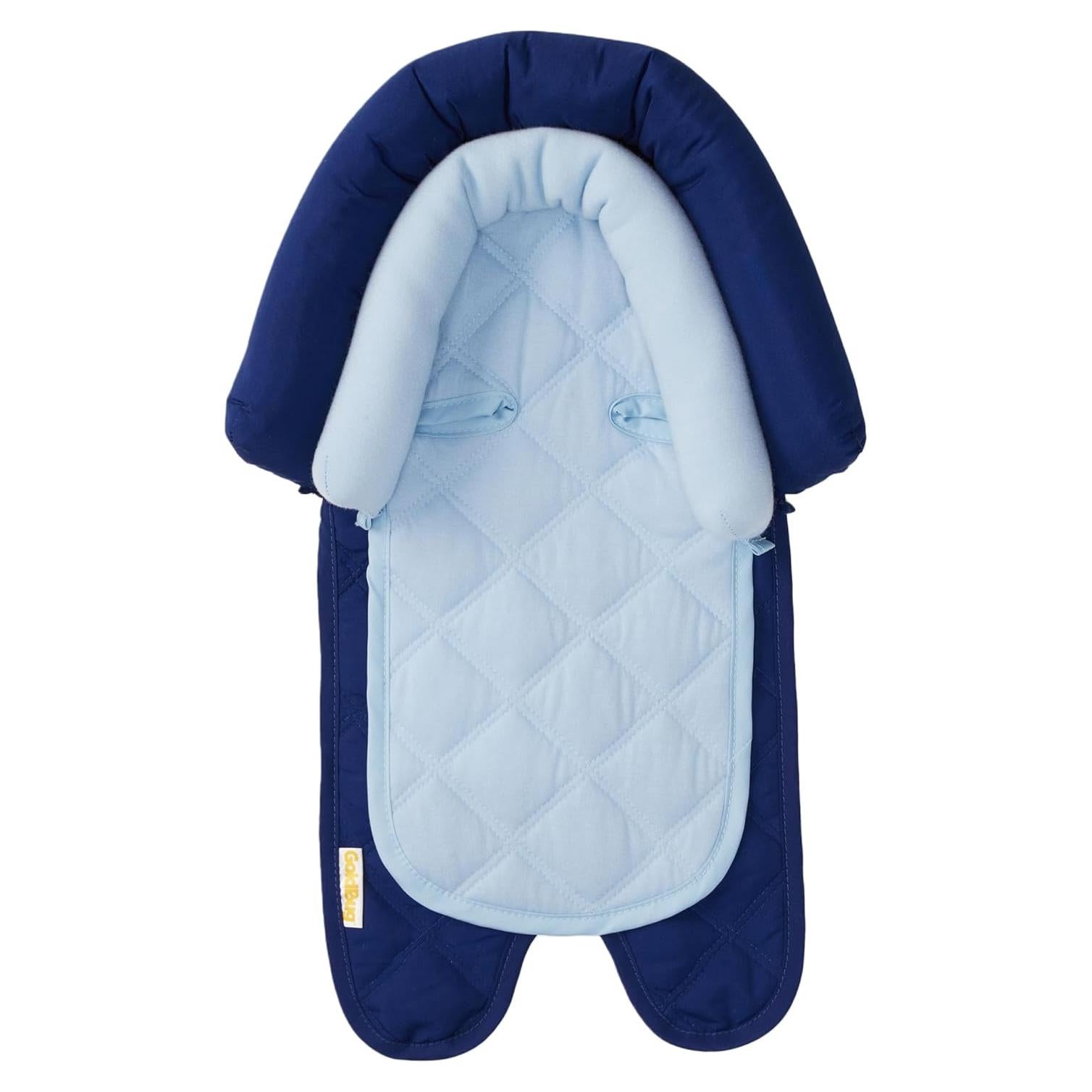 Soporte de Cabeza Dúo GoldBug para Asiento de Auto Bebé - Azul