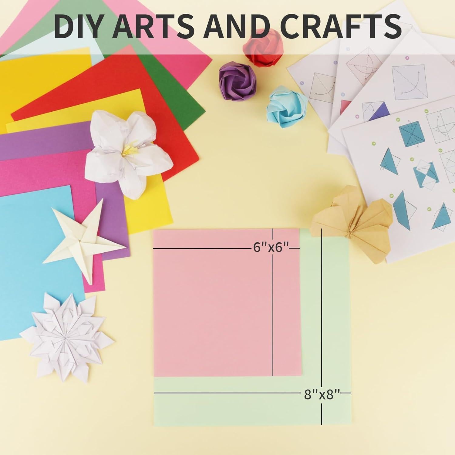 Kit de Papel Origami YINUOYOUJIA 200 Hojas 15x15 cm