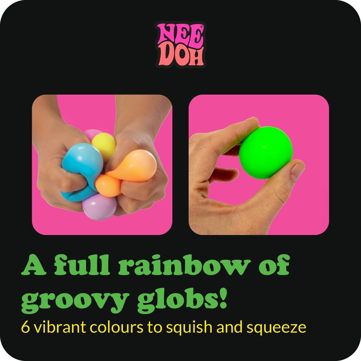 Juguete Sensorial Schylling NeeDoh Rainboh - 6 Mini Groovy Globs