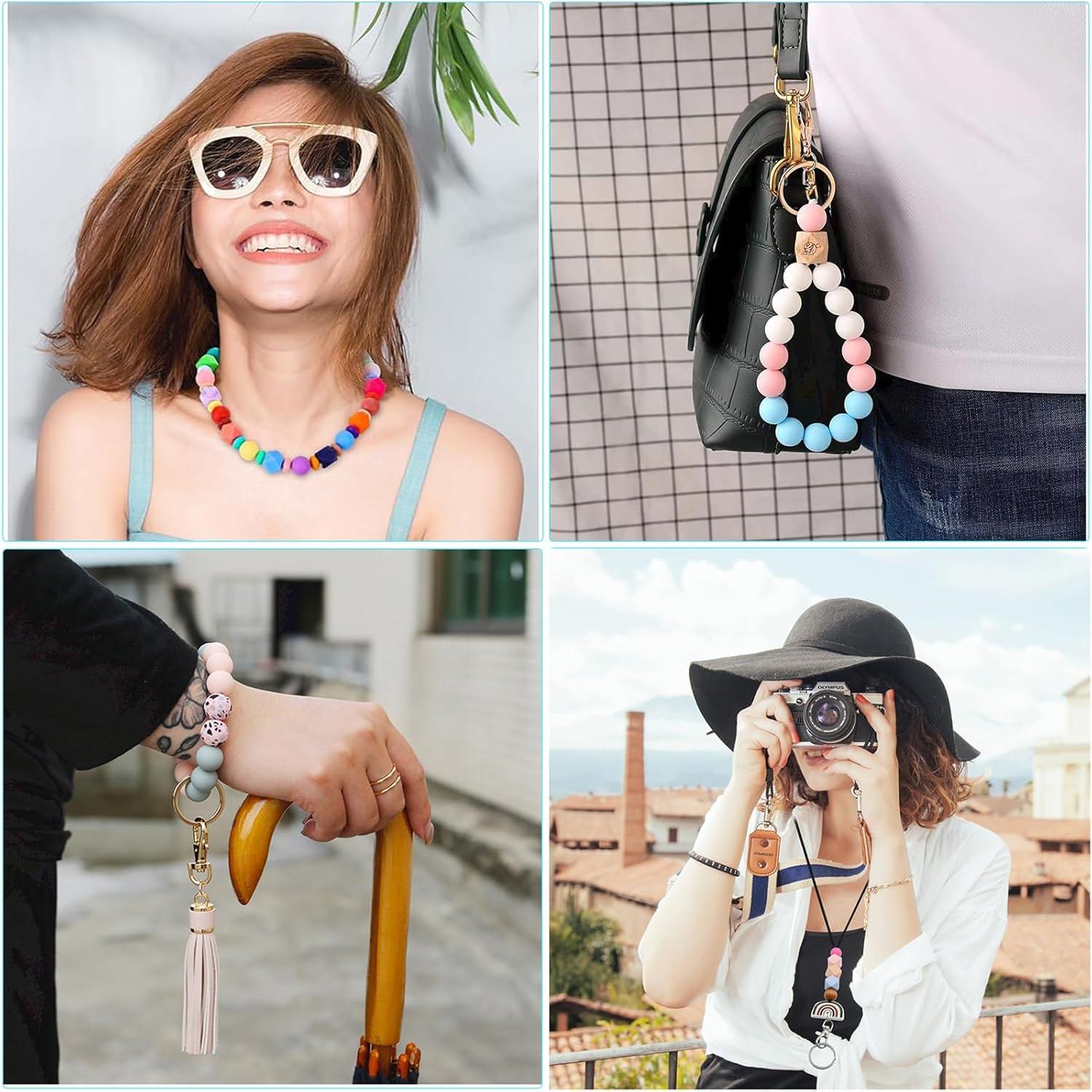 Kit de 630 cuentas de silicona JEBBO para manualidades