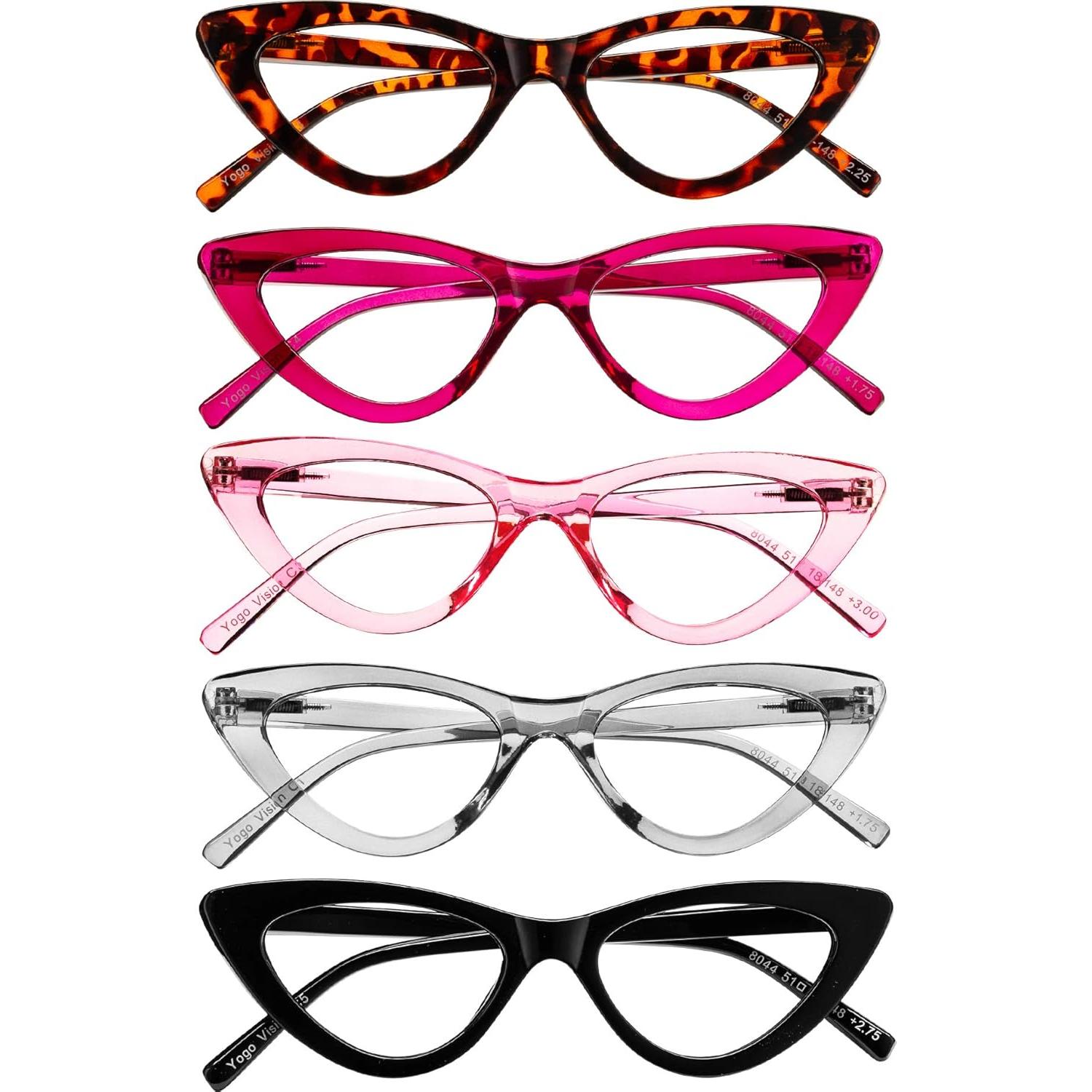 Gafas de lectura Yogo Vision para mujer - Ojo de gato - 5 colores