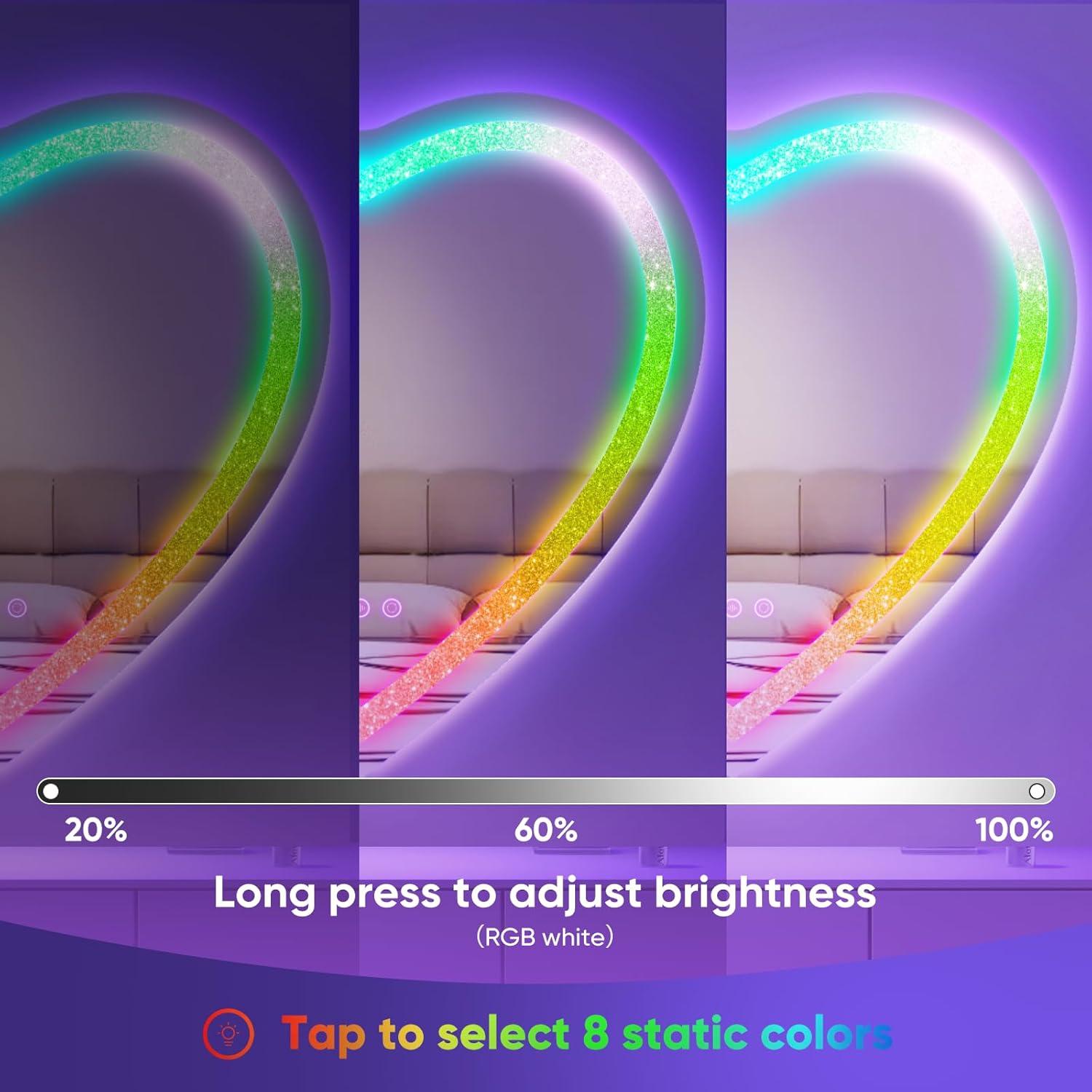 Espejo LED en forma de corazón BesMirror 61x61 cm RGBWY