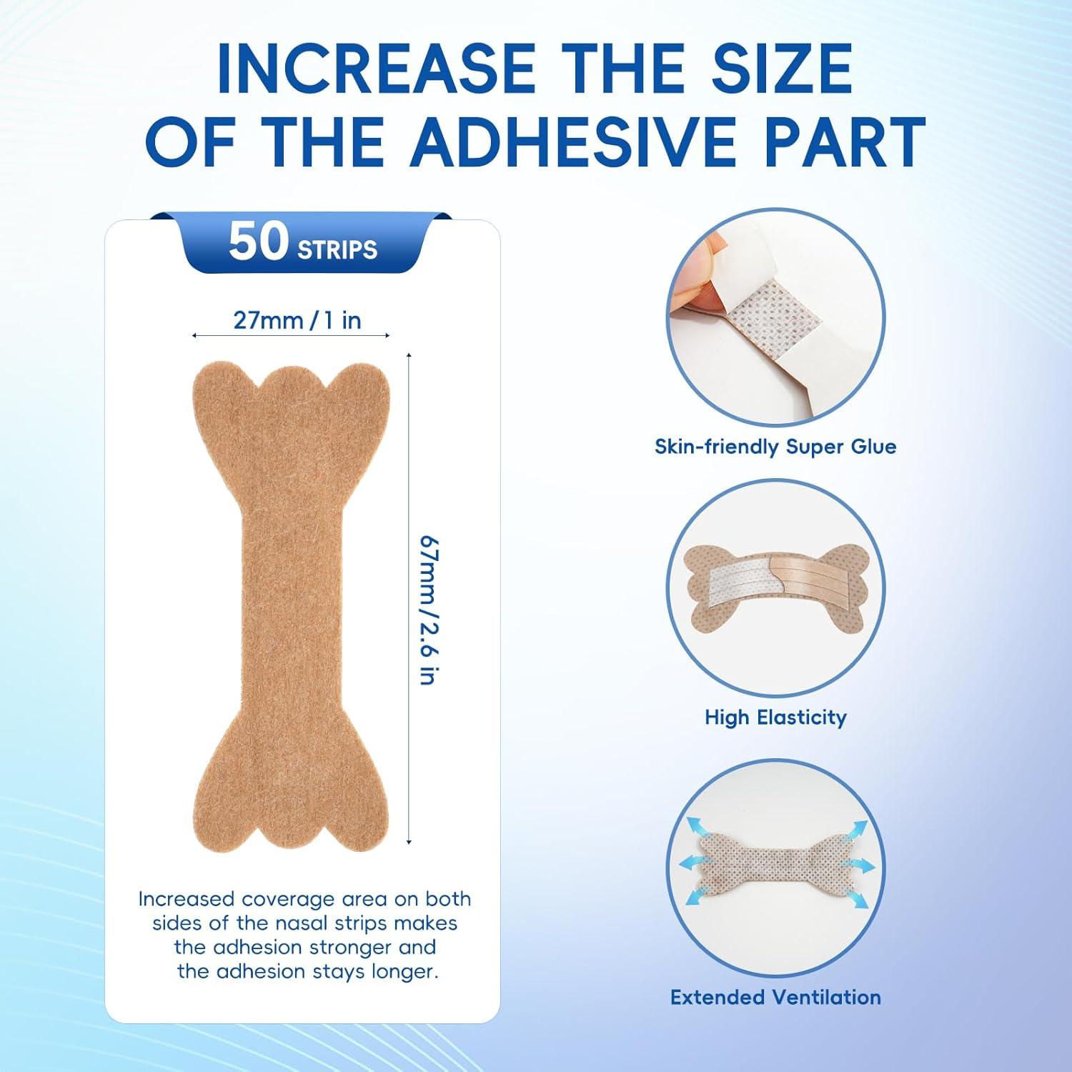 Tiras Nasales IAMFINE Antironquidos 50 Unidades Alivio Congestión