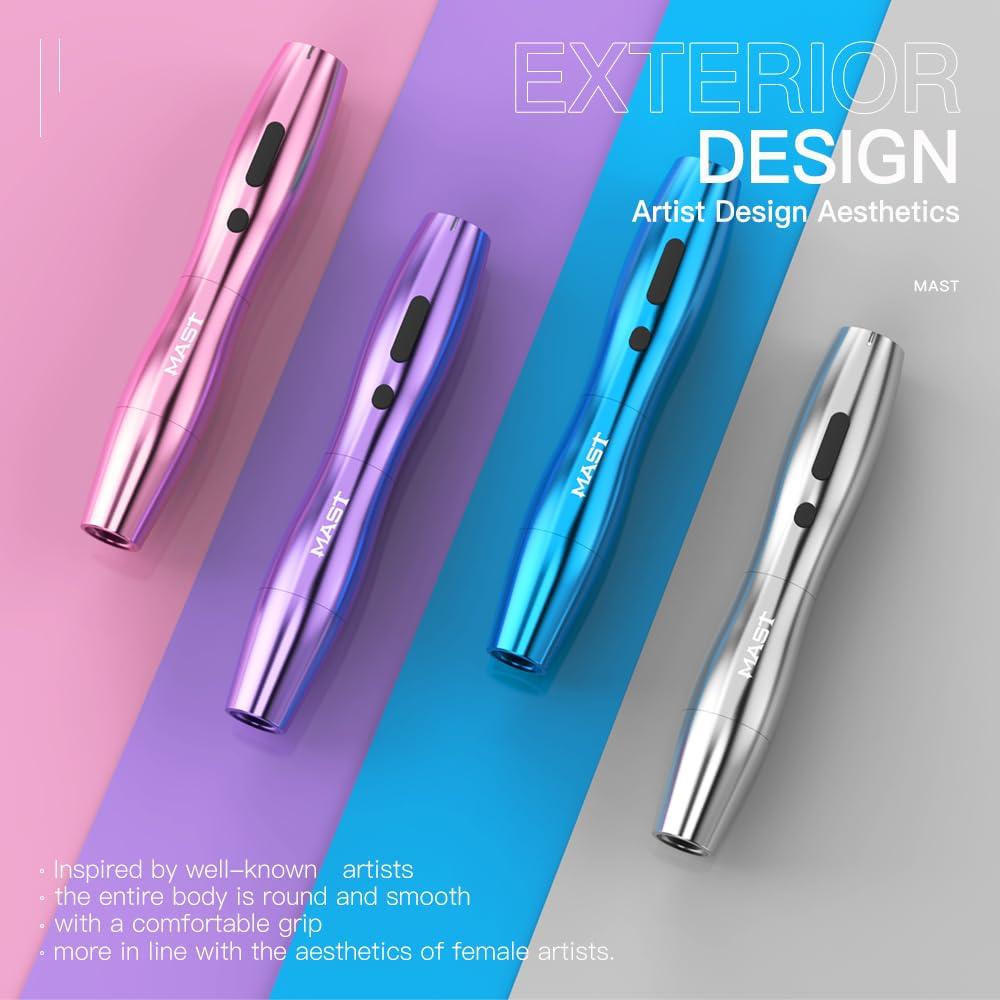 Kit de Tatuaje MAST P20 Inalámbrico con Agujas y Tinta