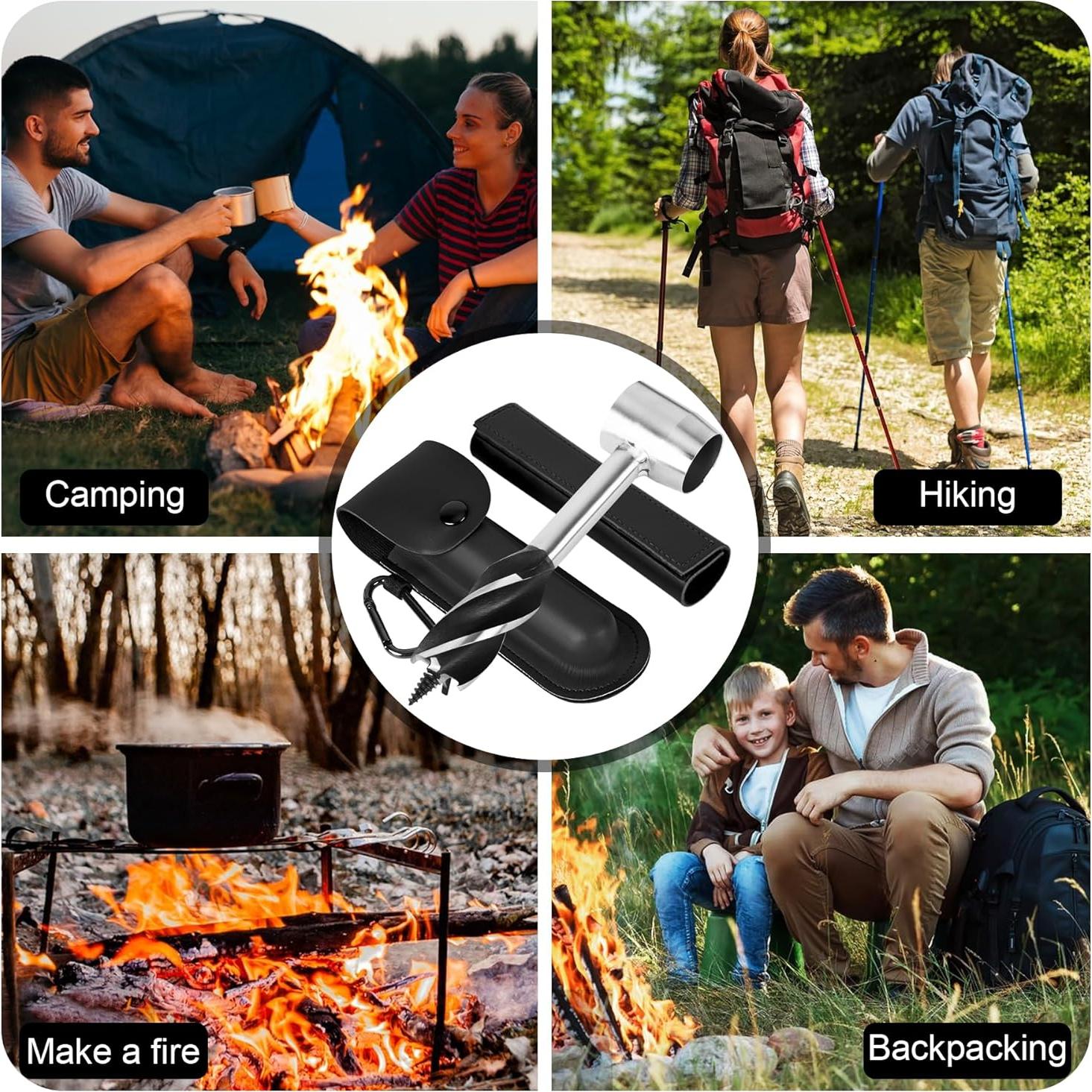 Llave de Agujero Manual Bushcraft Miuwauer - Multiherramienta 2 en 1