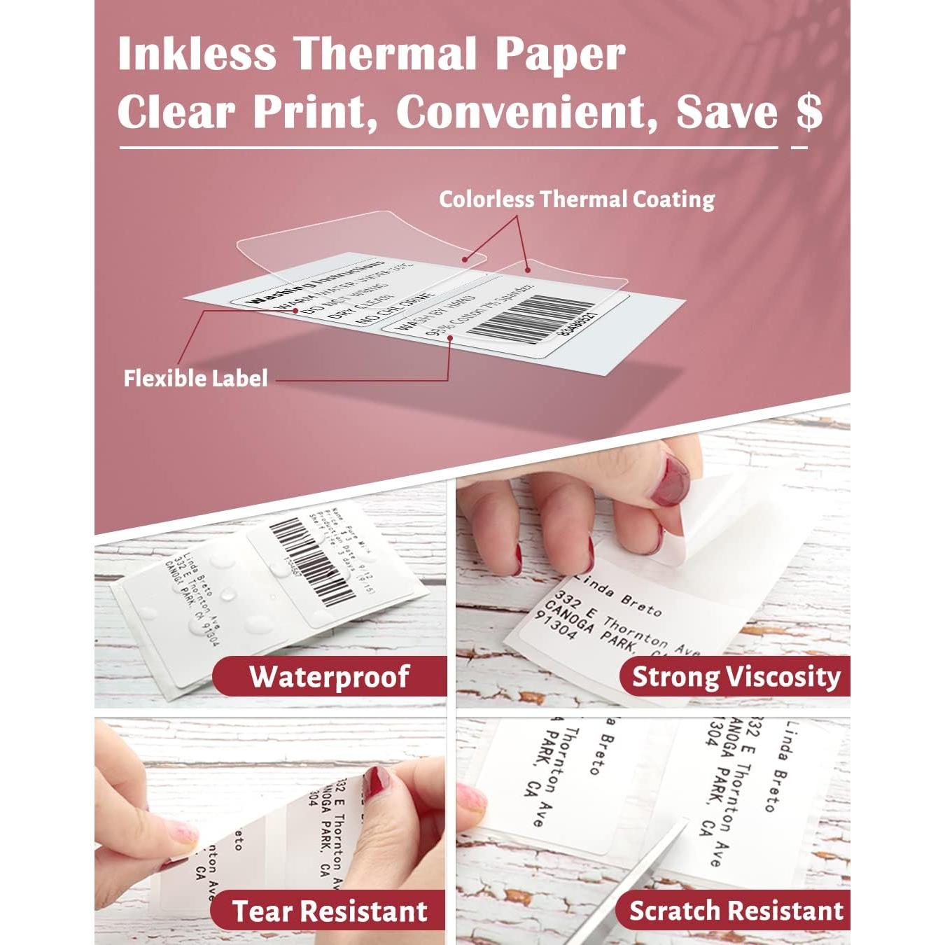 Etiquetas Térmicas Phomemo PM-M110-5080 50x80mm 100 por Rollo