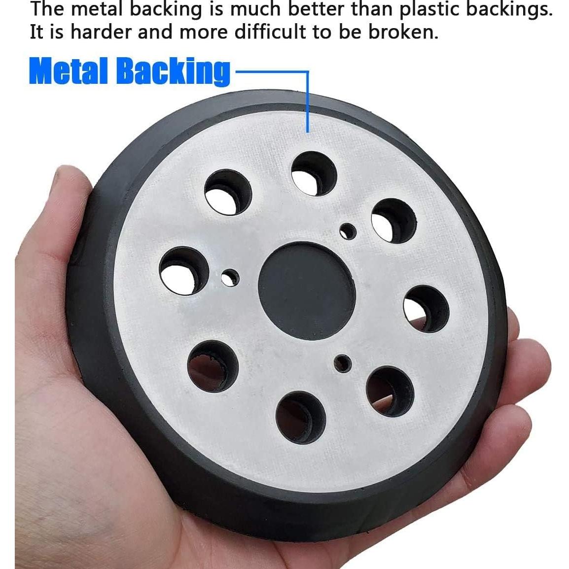 Pad de Lijado 5" Velcro Metal Donanim - Compatible Dewalt y Porter Cable