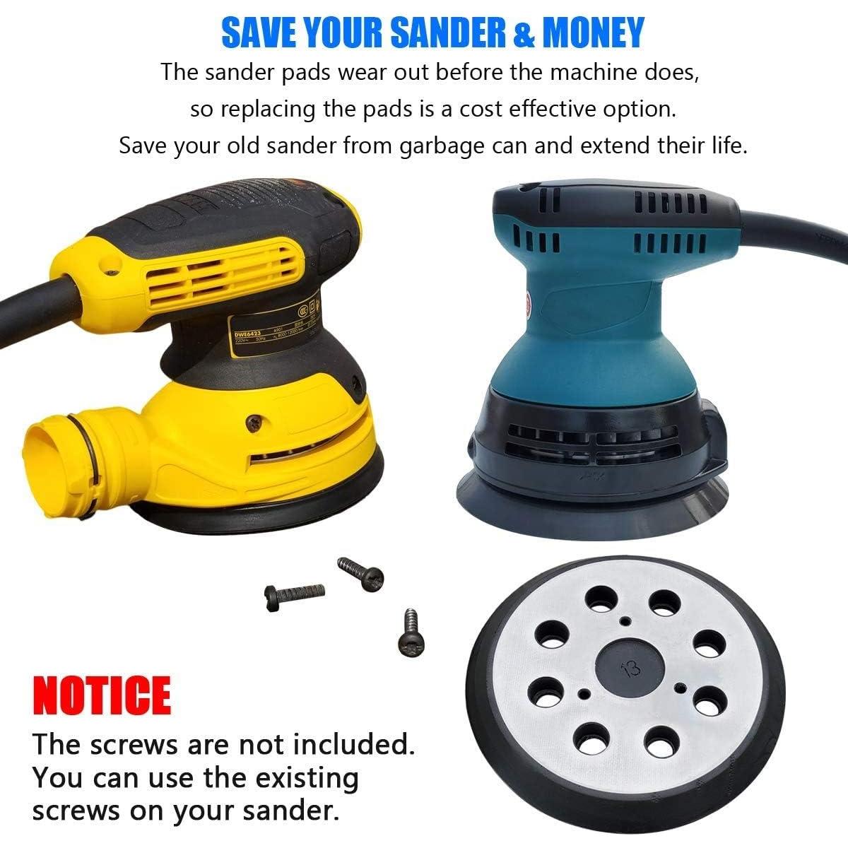 Pad de Lijado 5" Velcro Metal Donanim - Compatible Dewalt y Porter Cable