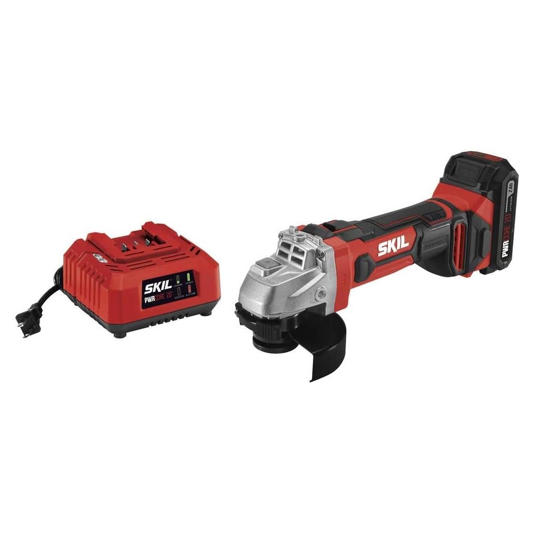 Amoladora Angular Skil 20V 4-1/2" con Batería 2.0Ah y Cargador
