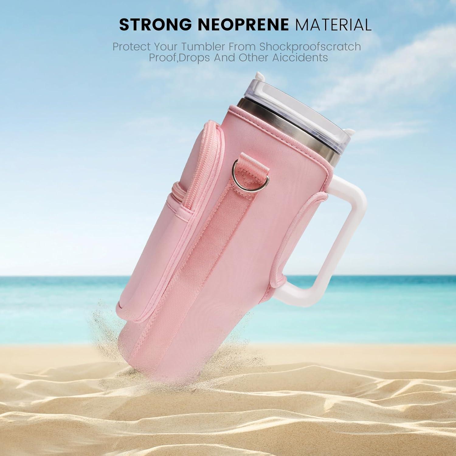 Bolsa Portavasos DCLMALL para Taza Stanley 40 oz Rosa
