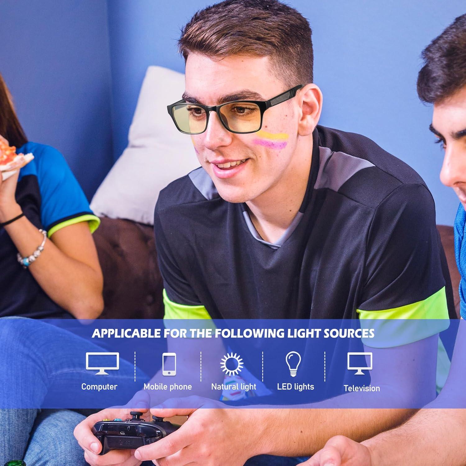 Gafas de Luz Azul ANYLUV 155 - Protección Ocular para Juegos